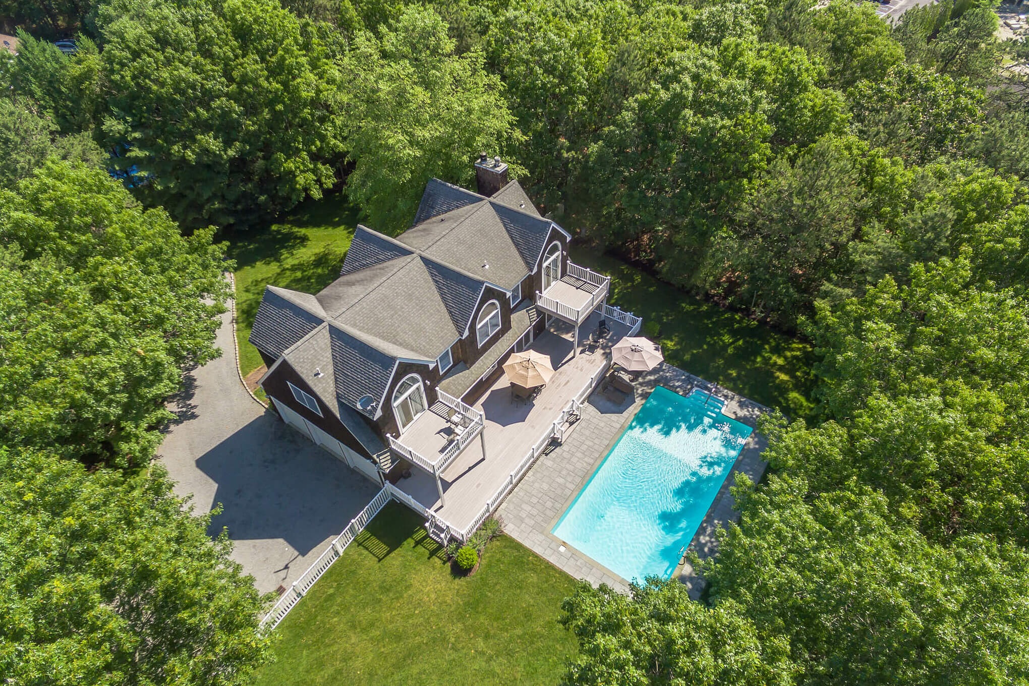 real estate drone photo